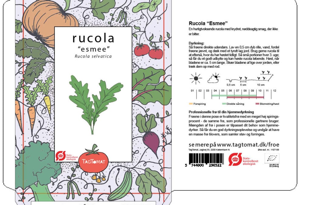 Rucola – Esmee – Krydret hurtigvoksende rucola – Økologisk